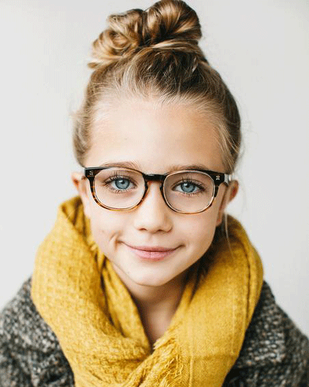 Fashionable girl in Jonas Paul frames