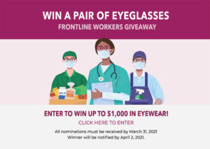 Ulla Eyewear Frontline Worker Eyeglass Giveaway